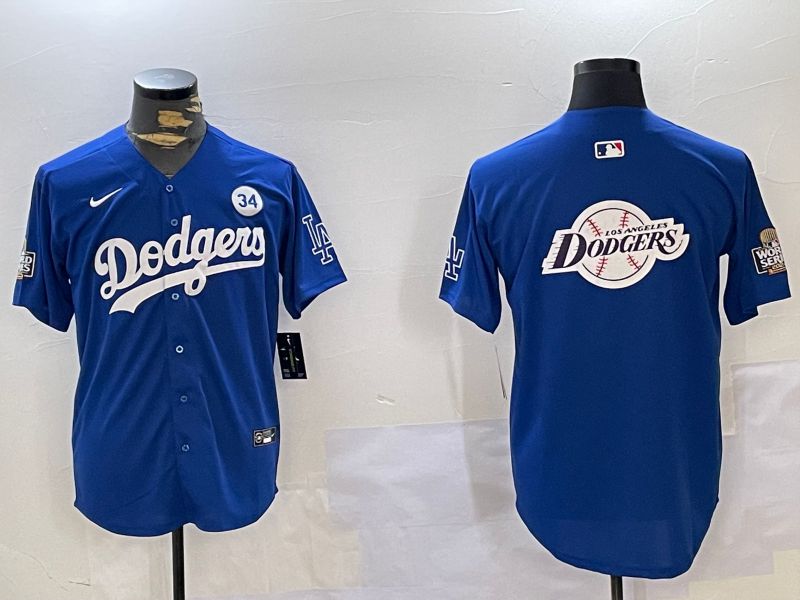 Men Los Angeles Dodgers Blank Blue Game 2024 Nike MLB Jersey style 11208->los angeles dodgers->MLB Jersey